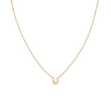 Zoë Chicco 14k Rose Gold Itty Bitty Horseshoe Necklace