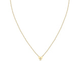 Zoë Chicco 14k Gold Itty Bitty Star Set Diamond Heart Necklace