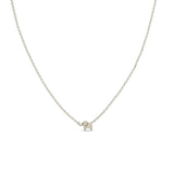 Zoë Chicco 14k White Gold Itty Bitty Elephant Necklace