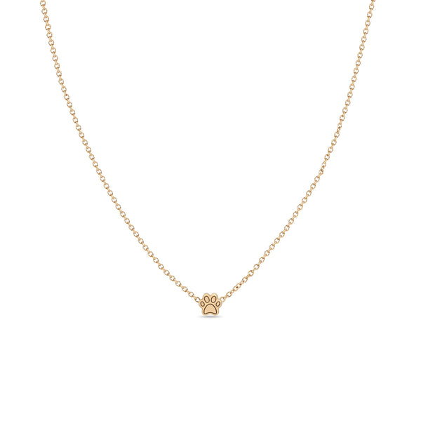 Zoë Chicco 14k Rose Gold Itty Bitty Dog Paw Necklace