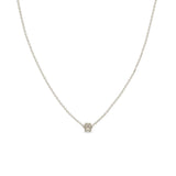 Zoë Chicco 14k White Gold Itty Bitty Dog Paw Necklace