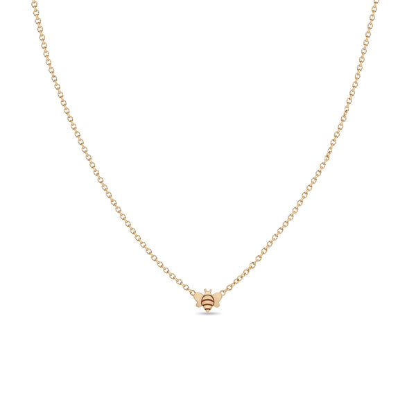 Zoë Chicco 14k Rose Gold Itty Bitty Bee Necklace