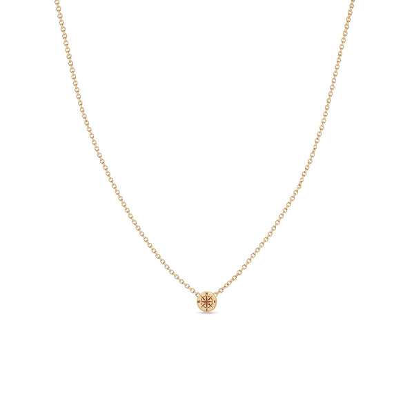 Zoë Chicco 14k Rose Gold Itty Bitty Compass Necklace