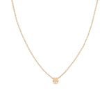 Zoë Chicco 14k Rose Gold Itty Bitty Clover Necklace