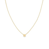 Zoë Chicco 14k Yellow Gold Itty Bitty Clover Necklace