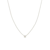 Zoë Chicco 14k Gold Itty Bitty Diamond Clover Necklace