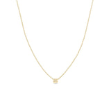 Zoë Chicco 14k Gold Itty Bitty Diamond Clover Necklace