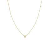 Zoe Chicco 14k Yellow Gold Itty Bitty Smiley Face Necklace