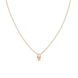 Zoe Chicco 14k Rose Gold Itty Bitty Heart Padlock Necklace