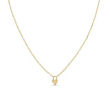 Zoe Chicco 14k Yellow Gold Itty Bitty Heart Padlock Necklace