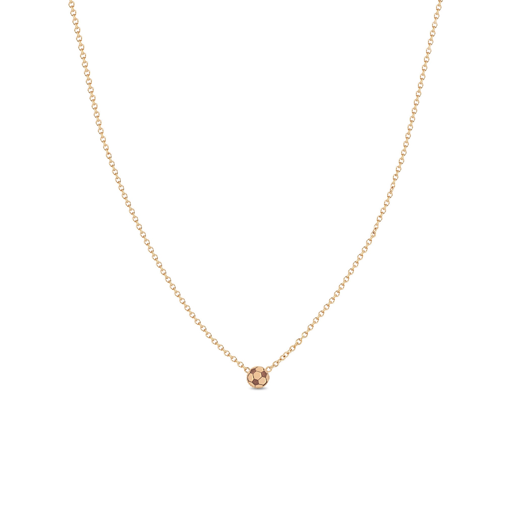 Zoë Chicco 14k Gold Itty Bitty Soccer Ball Necklace