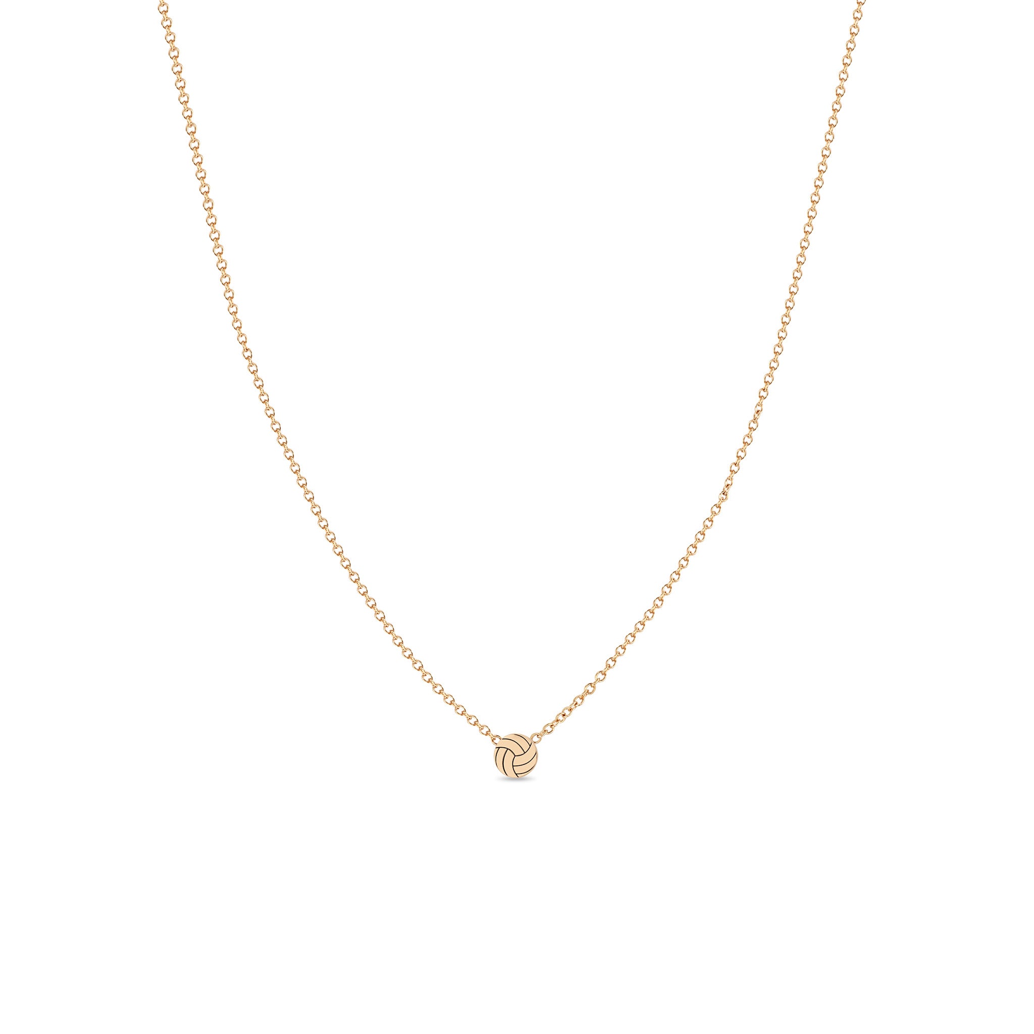 Zoë Chicco 14k Gold Itty Bitty Volleyball Necklace