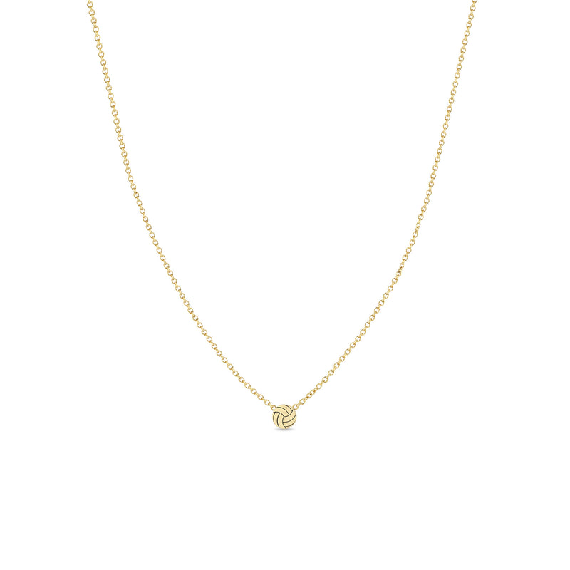 Zoë Chicco 14k Gold Itty Bitty Volleyball Necklace