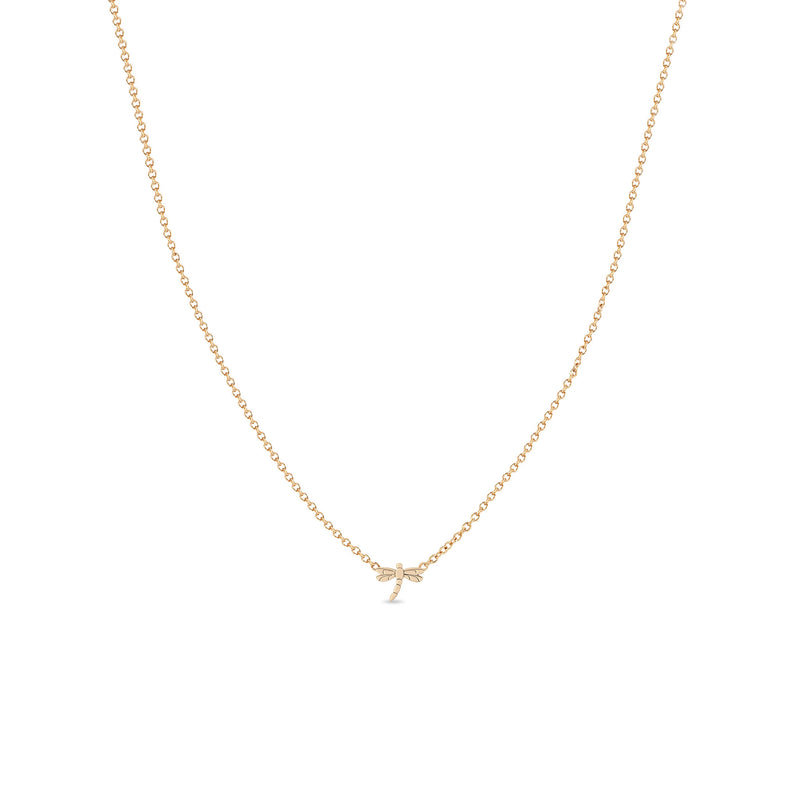 Zoë Chicco 14k Gold Itty Bitty Dragonfly Necklace