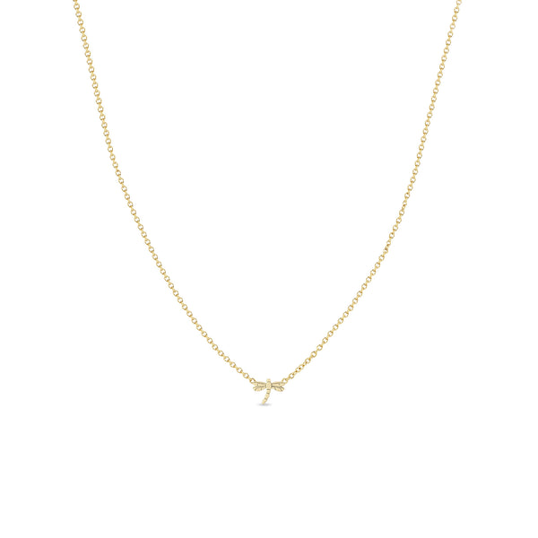 Zoë Chicco 14k Gold Itty Bitty Dragonfly Necklace