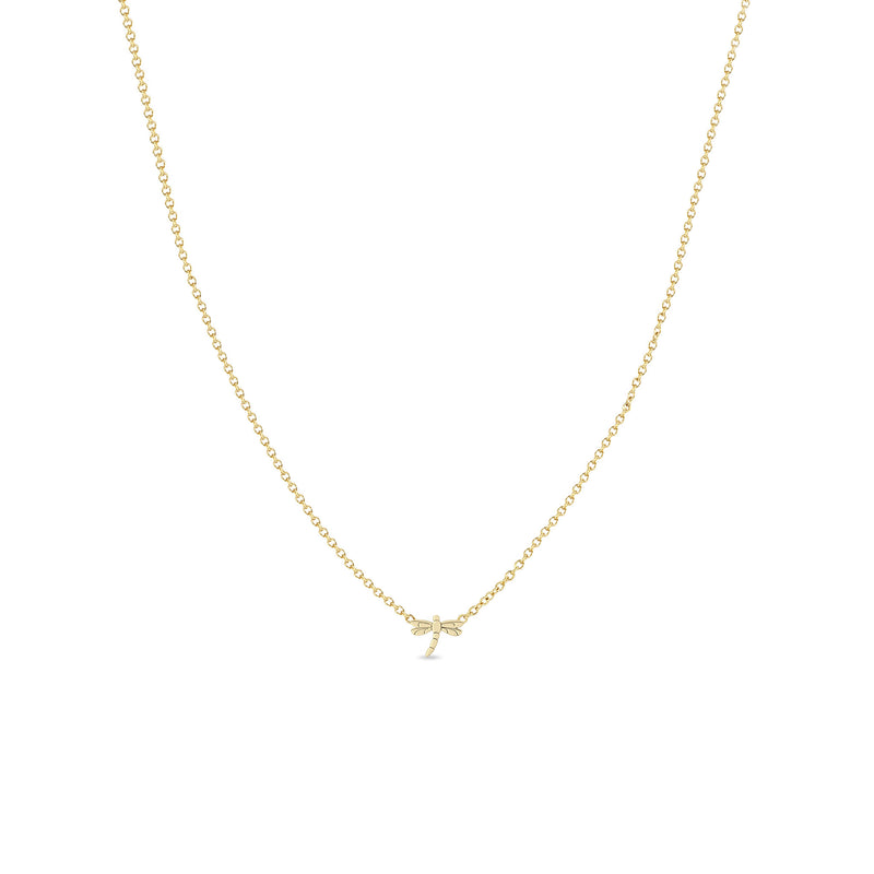 Zoë Chicco 14k Gold Itty Bitty Dragonfly Necklace