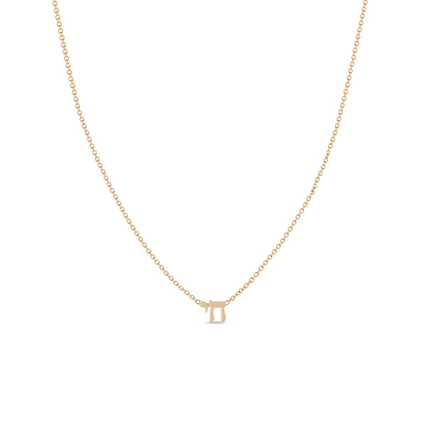 Zoë Chicco 14k Gold Itty Bitty Chai Necklace