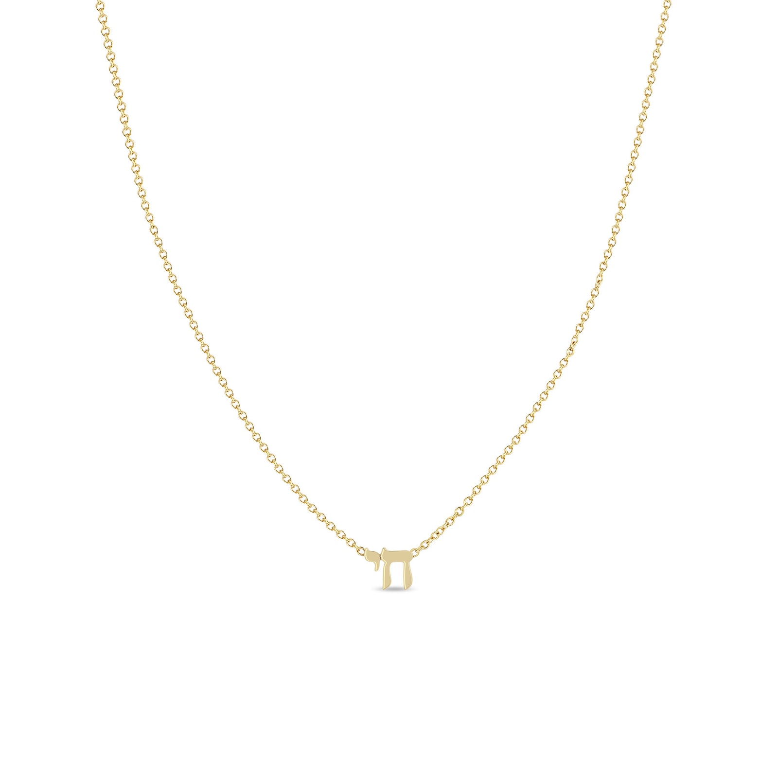 Zoë Chicco 14k Gold Itty Bitty Chai Necklace – ZOË CHICCO