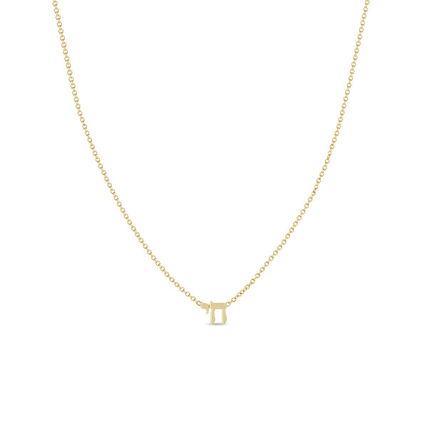 Zoë Chicco 14k Gold Itty Bitty Chai Necklace