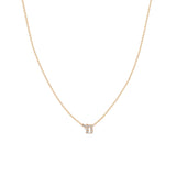 Zoë Chicco 14k Gold Itty Bitty Pavé Diamond Chai Necklace