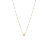 Zoë Chicco 14k Gold Itty Bitty Star Set Diamond Shield Necklace