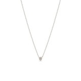 Zoë Chicco 14k Gold Itty Bitty Star Set Diamond Shield Necklace