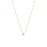 Zoë Chicco 14k Gold Itty Bitty Star Set Diamond Shield Necklace