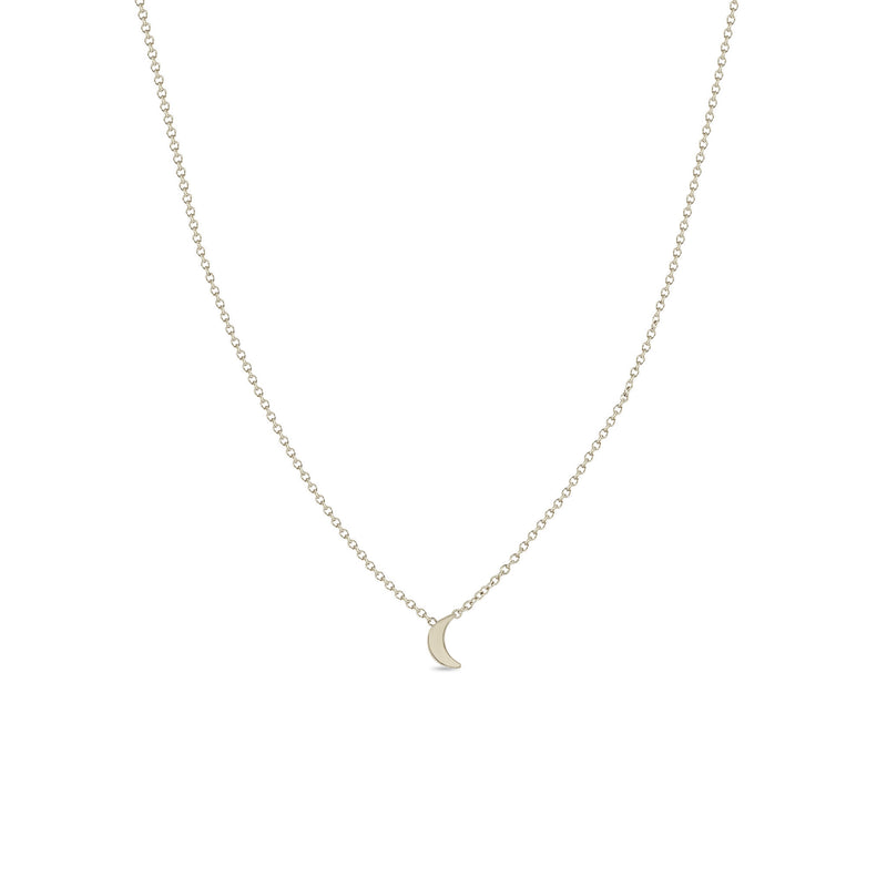 Zoë Chicco 14k Gold Itty Bitty Crescent Moon Necklace