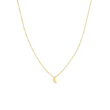 14k Itty Bitty Crescent Moon Necklace