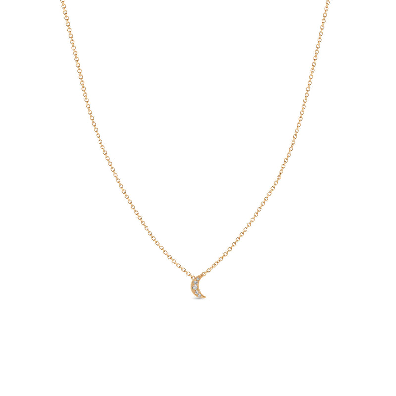 Diamond Moon Necklace – Ashley Schenkein Jewelry Design