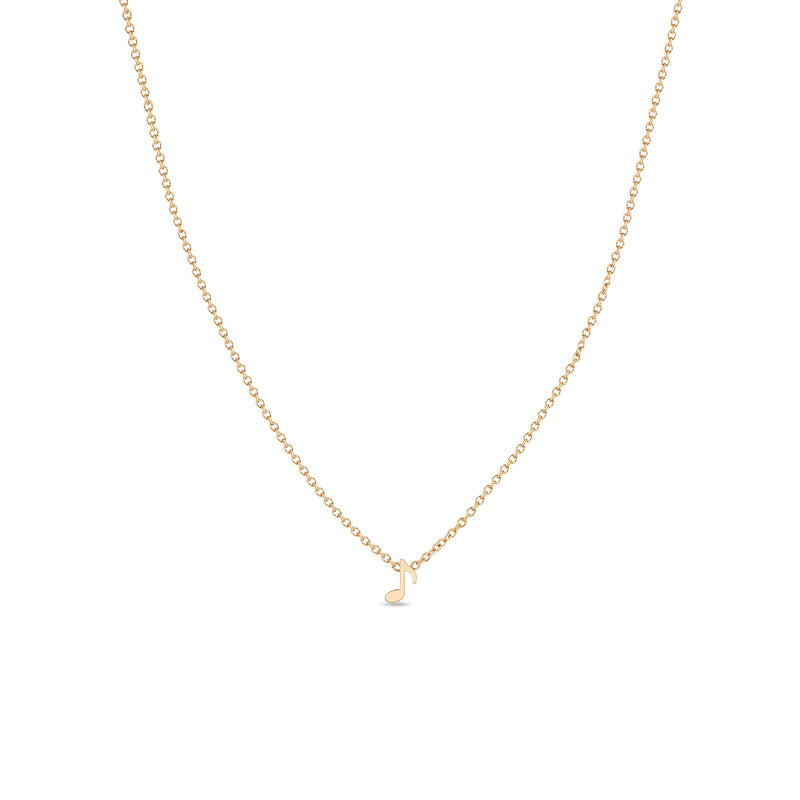 Zoë Chicco 14k Gold Itty Bitty Music Note Necklace