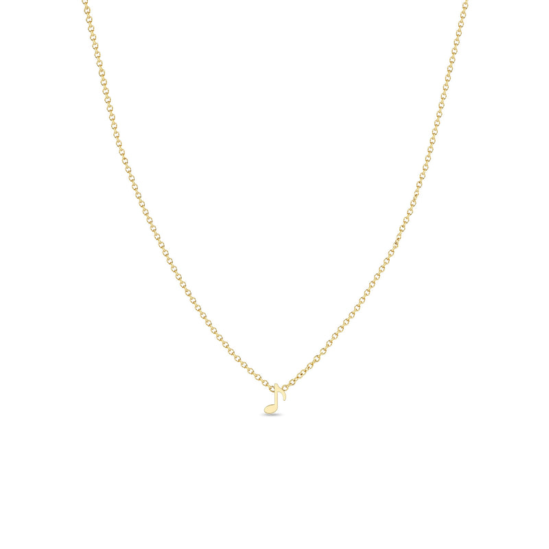 Zoë Chicco 14k Gold Itty Bitty Music Note Necklace