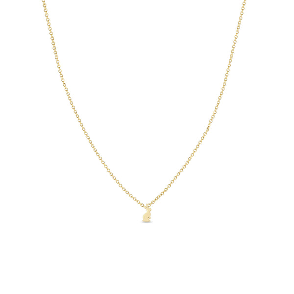 Zoë Chicco 14k Gold Itty Bitty Bunny Necklace