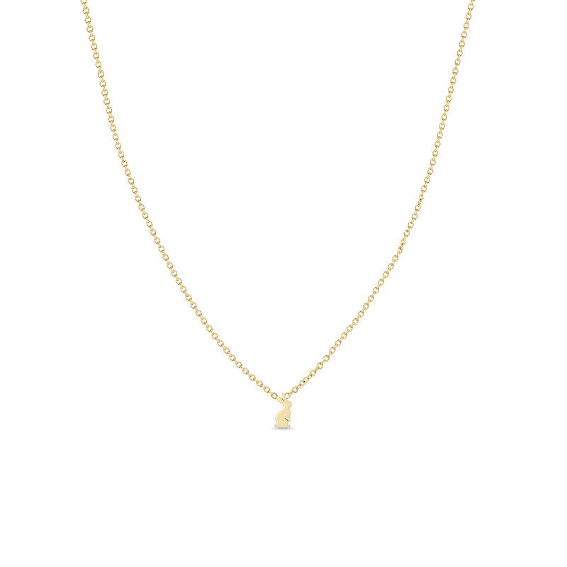 Zoë Chicco 14k Gold Itty Bitty Bunny Necklace