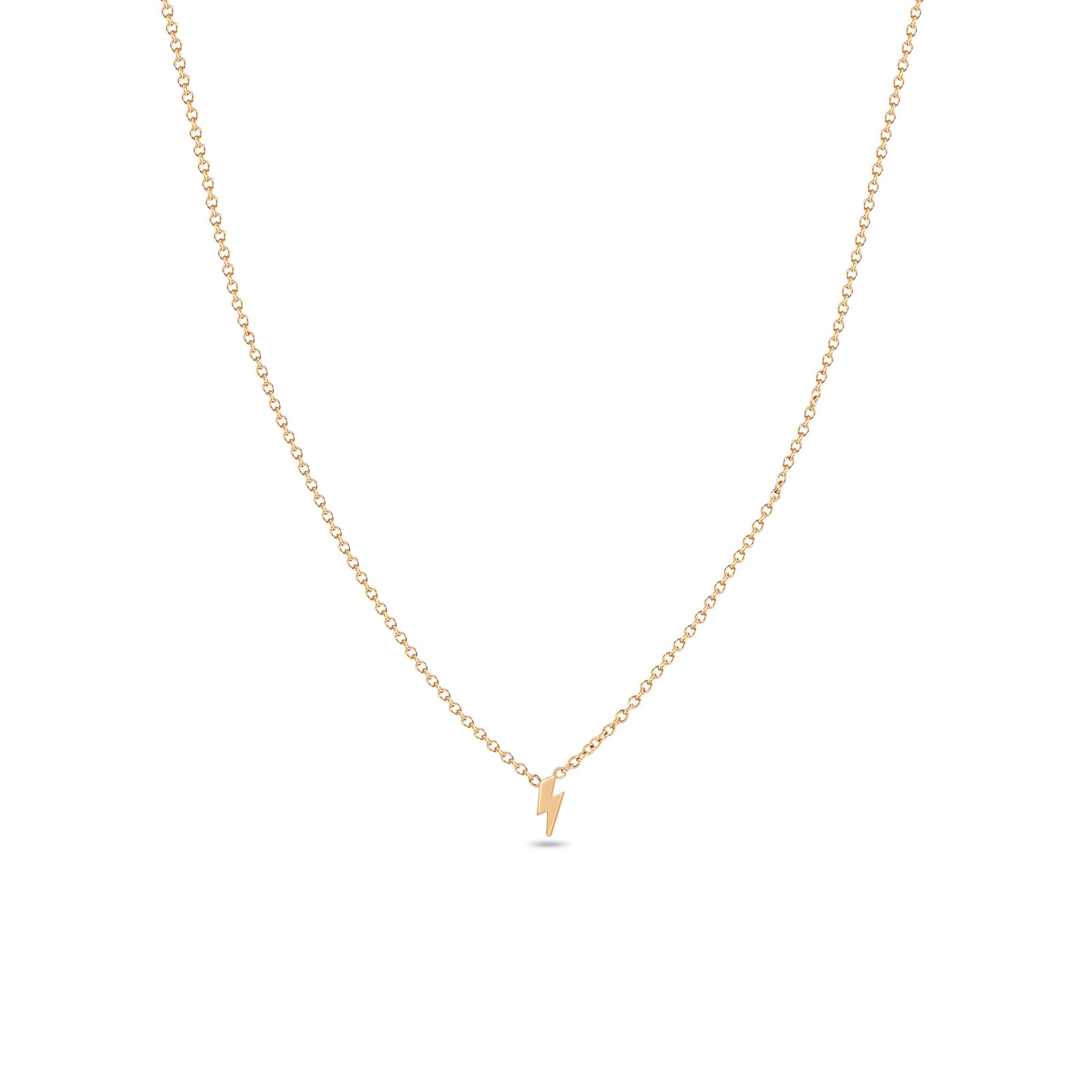 Zoe Chicco Itty Bitty Lightning Bolt Necklace – ZOË CHICCO