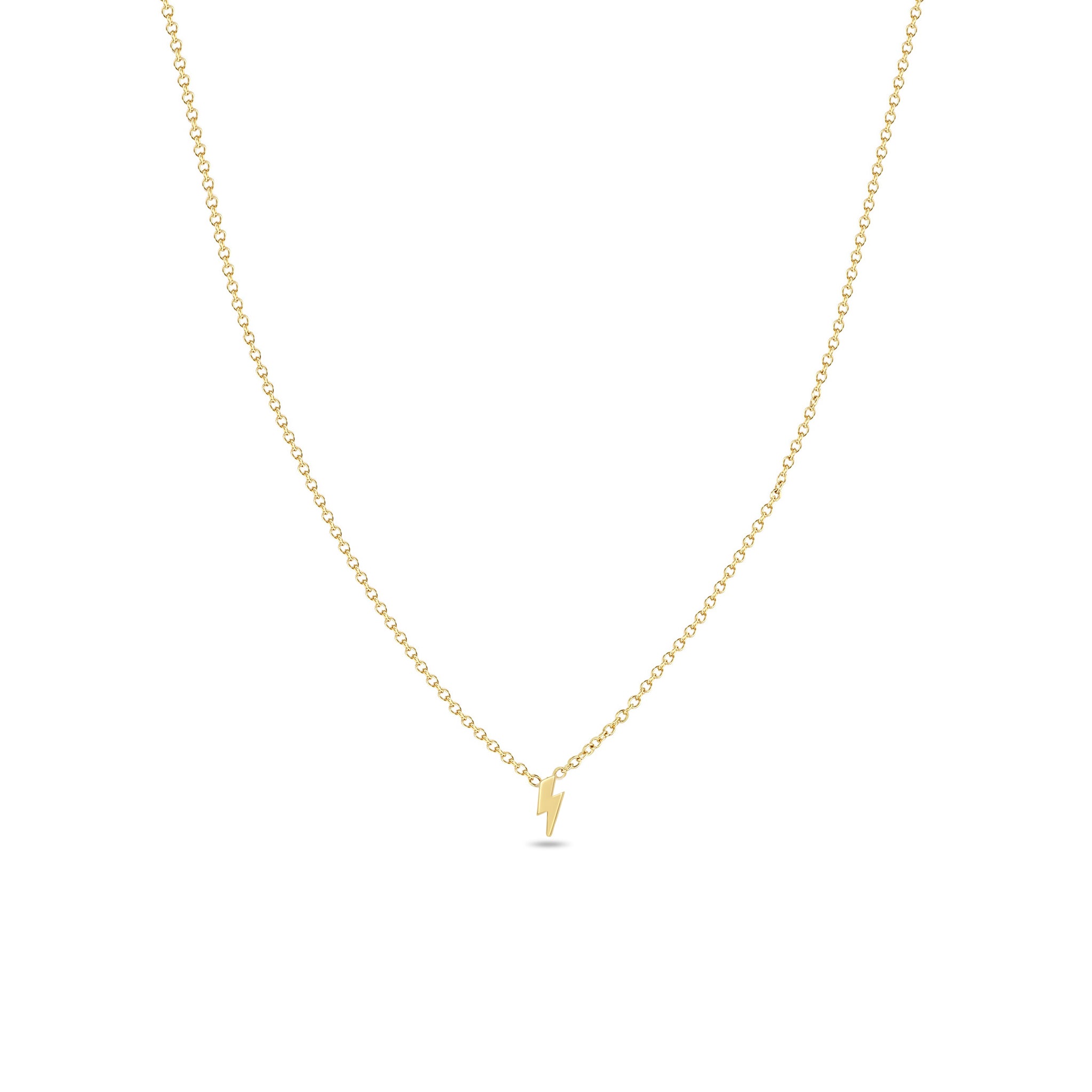 Zoe Chicco Itty Bitty Lightning Bolt Necklace – ZOË CHICCO