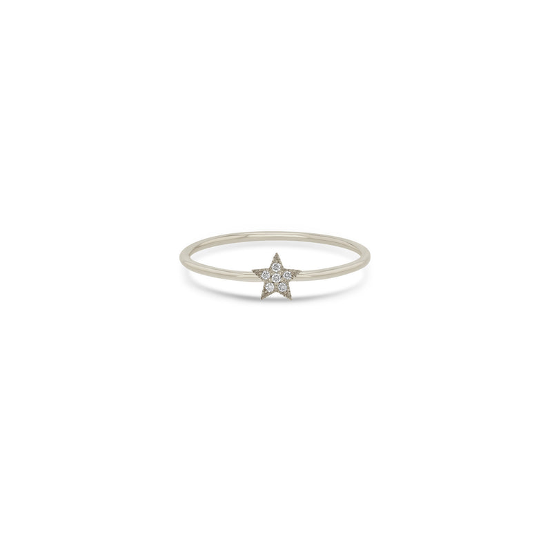 Zoë Chicco 14k Gold Itty Bitty Pavé Diamond Star Ring