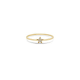 Zoë Chicco 14k Gold Itty Bitty Pavé Diamond Star Ring