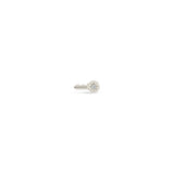 Zoë Chicco 14k Gold Itty Bitty Star Set Diamond Key Stud Earring
