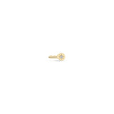 Zoë Chicco 14k Gold Itty Bitty Star Set Diamond Key Stud Earring