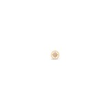 Zoë Chicco 14k Gold Itty Bitty Star Set Diamond Disc Stud Earring
