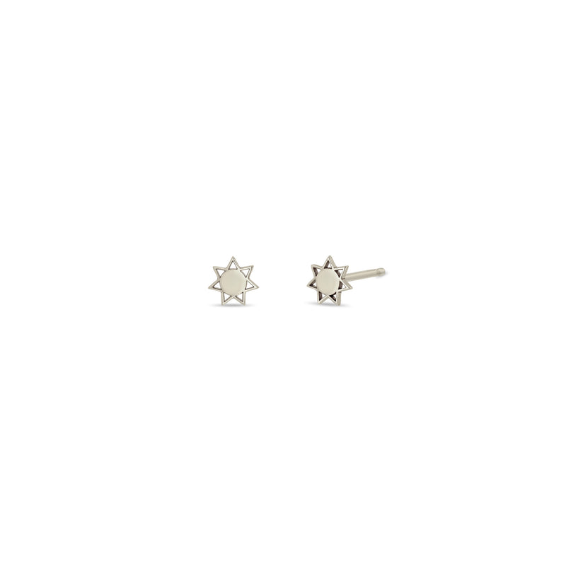 Pair of Zoë Chicco 14k Gold Itty Bitty Sun Stud Earrings