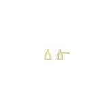 Zoë Chicco 14k Yellow Gold Itty Bitty Wishbone Stud Earring