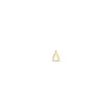 Zoë Chicco 14k Yellow Gold Itty Bitty Wishbone Stud Earring