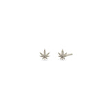 Zoë Chicco 14k White Gold Itty Bitty Mary Jane Stud Earring