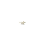 Zoë Chicco 14k white Gold Itty Bitty Elephant Stud Earring