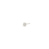 Zoë Chicco 14k Gold Itty Bitty Diamond Clover Stud Earring