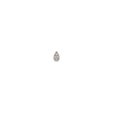 Zoë Chicco 14k White Gold Itty Bitty Pavé Diamond Tear Stud Earring