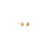 Pair of Zoë Chicco 14k Gold Itty Bitty Diamond Ladybug Stud Earrings