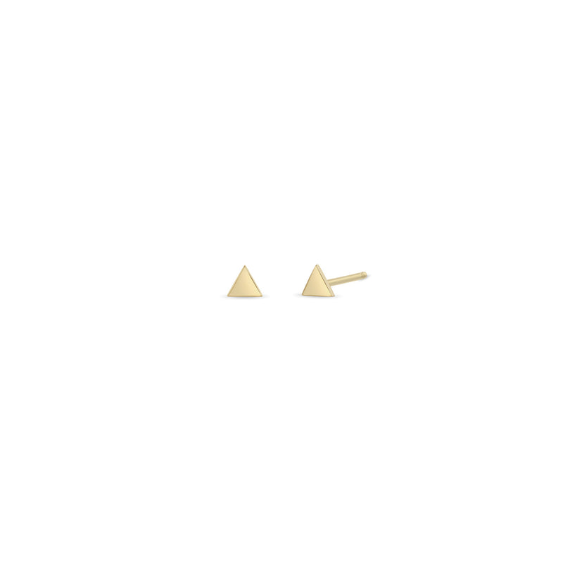 Zoë Chicco 14k Yellow Gold Itty Bitty Triangle Stud Earring